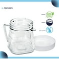 thumbnail image 4 of Replacement Mini 1-cup Clear Plastic Jar by CarterTM, fits most Oster Blenders (2 Pieces), 4 of 7