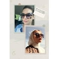 thumbnail image 2 of FEISEDY Oversized Square Pearl Inlay Arm Cat Eye Fashion Sunglasses for Women B2625, 2 of 7