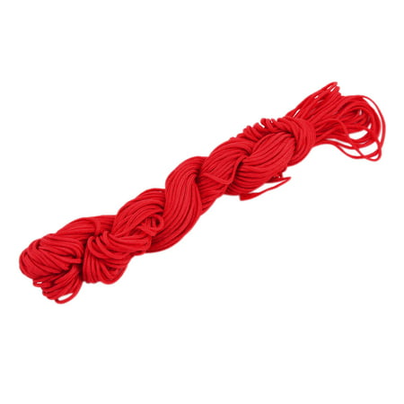 Festival Nylon DIY Craft Braided Chinese Knot Necklace Beading Line Red 22
