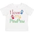 thumbnail image 3 of Inktastic PawPaw Grandkids Handprints Boys or Girls Toddler T-Shirt, 3 of 5