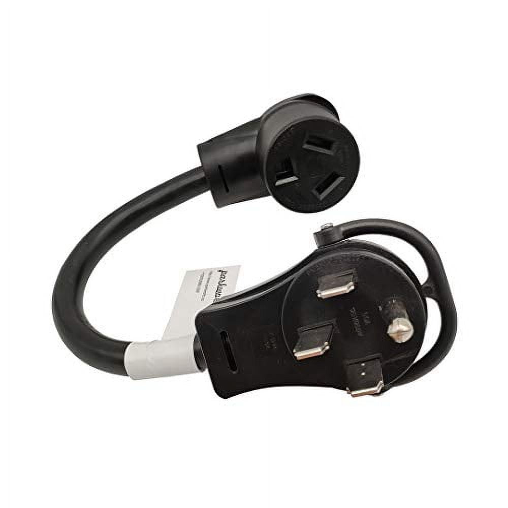 Parkworld 61445 RV to Dryer Adapter Cord RV Plug NEMA 14-50P to 10-30R Dryer Female, 30A, 250V, 12 inch