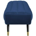 thumbnail image 4 of Modway Adept Performance Velvet Bench in Midnight Blue, 4 of 6