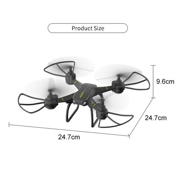 One Key Operation Quadcopter RC Drone Kids Juguete primario con 2 baterías (Verde) Ehuebsd libre de BPA
