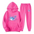 thumbnail image 2 of Feancey Deal of The Day Valentines Day Sweatsuits for Women Set Novelty Heart Print Hoodies and Sweatpants Matching Sets 2025 Trendy 2 Piece Jogging Suits Hot Pink L, 2 of 7