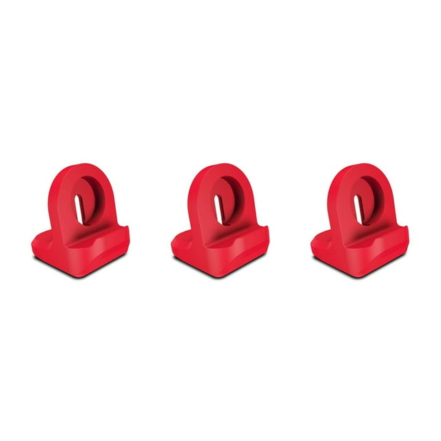 ZLight Smartwatch Charging Stand Non-Slip Charger Holder Small Nightstand Support Electronics Replacement for Watch Red 3Set