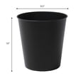 thumbnail image 3 of happimess Nolan Modern Classic Smooth Steel 2-Gallon Wastebasket, Matte Black, HPM1113A, 3 of 7