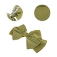 thumbnail image 3 of Unique Bargains 1 Pc Grace Bow Ribbon French Barrette Hair Clips for Home Green, 3 of 5