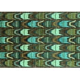 thumbnail image 1 of Ahgly Company Indoor Rectangle Abstract Turquoise Blue Modern Area Rugs, 8' x 12', 1 of 4
