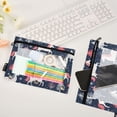 thumbnail image 4 of Ckdifva Unicorns and Trees Pencil Pouch 3 Ring Zipper Pencil Case Binder Pockets Clear Top Cosmetic Bag 2 Pack, 4 of 6