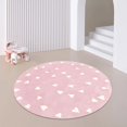 thumbnail image 1 of Cute Cartoon Carpets for Living Room Nordic Style Bedroom Decor Round Carpet Fluffy Soft Children Floor Mat Large Area Plush Rug My Lux Decor Round, 1 of 12