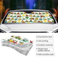 thumbnail image 3 of Yiaed Train With Animals Print Car Windshield Sunshade Front Auto Car Front Window Sun Shade Foldable Sun Visor Shield Cover Auto Accessories for Sedan SUV Truck-Medium, 3 of 5
