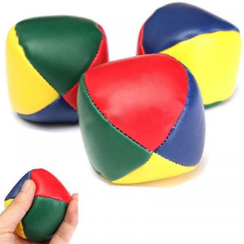 LEARN TO JUGGLE by CE Toys 3 x Multi-Coloured Juggling Balls