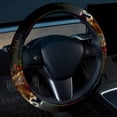 thumbnail image 2 of Christmas 14.5 Inch Printing PVC Leather Steering Wheel Cover Auto Accessories, 2 of 6
