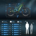 thumbnail image 5 of FREESKY Electric Bike with BAFANG Motor, 48V 25Ah Samsung Cells Battery Ebike for Adults Electric Bicycles, 26" Fat Tire 34MPH Full Suspension Mountain Beach E Bike, 105 Miles Range (Latest Release), 5 of 5