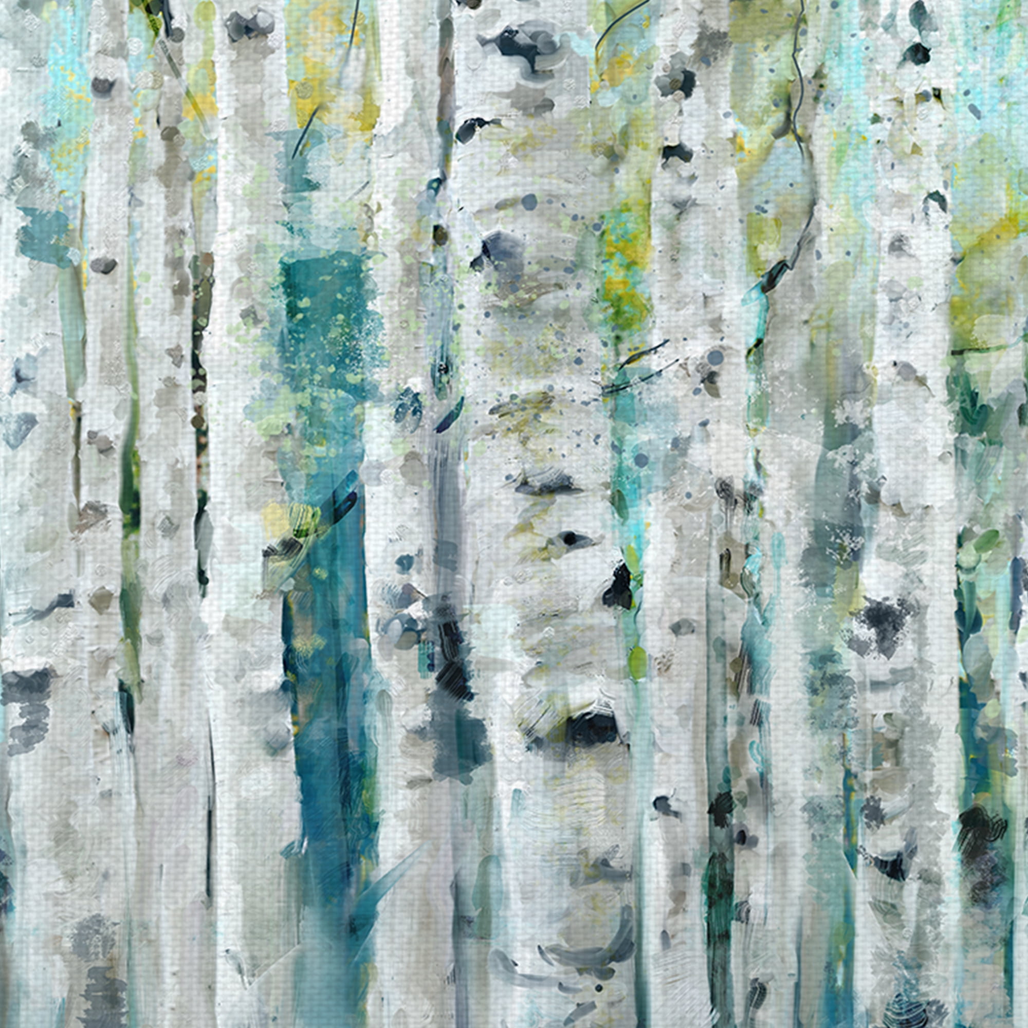 Masterpiece Art Gallery Spring Birches Blue Forest by Studio Arts Canvas Art Print