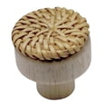 thumbnail image 1 of Tiradores de cajón de pomo de tocador de ratán, accesorios de madera de decoración, herramientas de estilo vintage, manijas rústicas hechas a mano , 30x30mm BLESIY perilla de tocador, 1 of 8