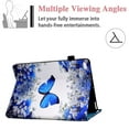 thumbnail image 4 of Allytech Case Fit for iPad Mini 5 2019(5th Gen 7.9 inch), iPad Mini 4/Mini 3/Mini 2/Mini 1st Gen Cover, Multi-Angle Viewing Stand [Auto Sleep/Wake] Shockporoof Folio Cover for iPad Mini,Blue Butterfly, 4 of 8
