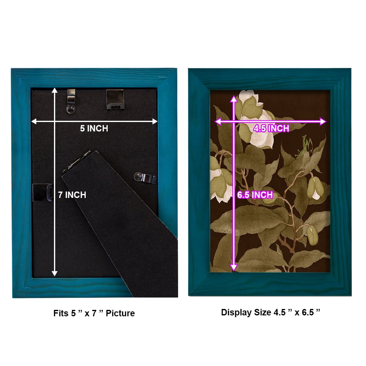 Asian Brocade I - Framed Print w/glass - Ocean Blue