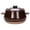 Brown, variant on Ceramic casserole dish with lid, clay cooking pot, soup pot, round clay pot with double handle, heat and cold resistant for family party and travel