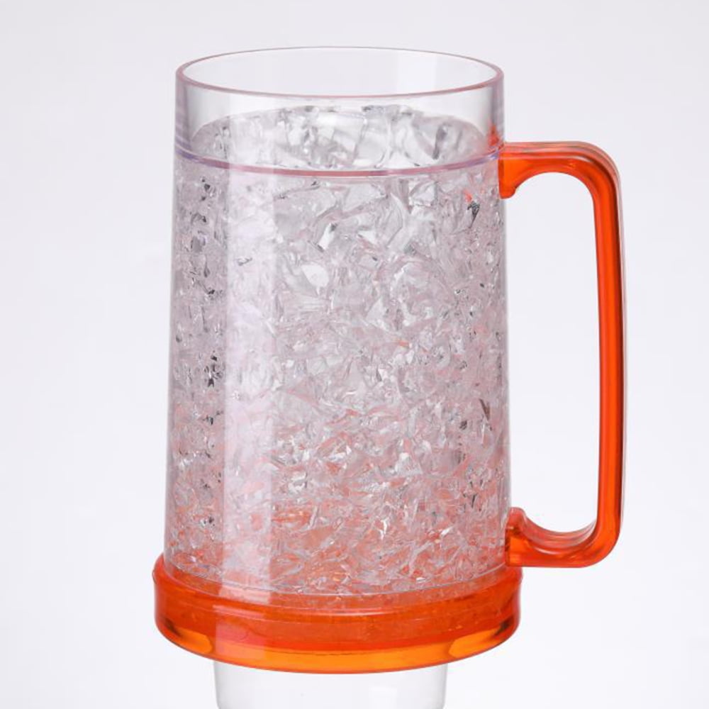 Plastic Freezer Beer Mugs Easy Operation Ice Freezer Cups for Summer