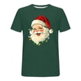 thumbnail image 3 of Christmas Shirts for Men:Funny Santa Claus Crewneck Graphic Higher Quality Printed Short Sleeve T-Shirt, 3 of 4