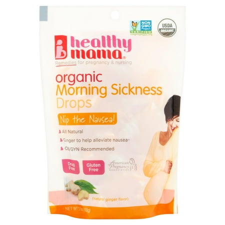 HEALTHY MAMA Nip la Nausée! Nausées matinales organique Ginger gouttes, 3,5 oz