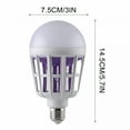 thumbnail image 2 of HIBIBUD Bug Zapper Light Bulb,Mosquitoes Killer Lamp Smart Electronic Insect & Fly Killer,Porch Light for Entryway,Doorway,Corridor,Balcony and Patio, 2 of 7
