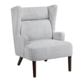 thumbnail image 2 of Grey Polyester Chenille - Plywood Frame Structure - Main Living Space - Simple Assembly Accent Chair, 2 of 5
