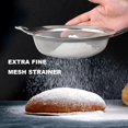 thumbnail image 3 of Food Strainer, Premium Stainless Steel Fine Mesh ScreenPremium Stainless Steel Fine Mesh Screen Colander Sieve Filter Sifter Riddle Griddle for Kitchen Rice Juice Quinoa Food Flour Baking, 3 of 5