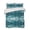 Teal,Emerald,Green, variant on Quilts King Size Bedding Set, Navy Blue Lightweight Quilted Comforter, Vintage Abstract Minimalist Tie-dye Art Soft Reversible Bedspread Coverlet with Pillow Covers for All Season, 96" x 106"