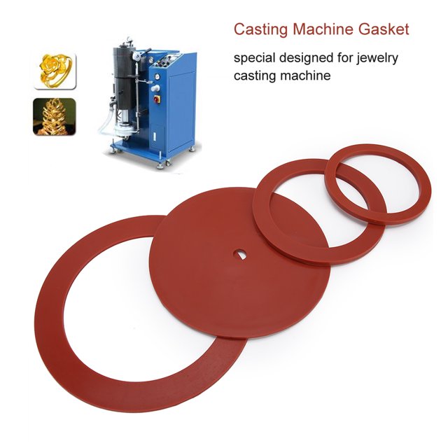 Joint de Machine de Coulée, Joint en Caoutchouc Professionnel, 4pcs Traitement de Bijoux Accessoire Réparateur de Bijoux pour Bijouterie