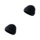 thumbnail image 3 of Minnieouse Gorro de punto elástico grueso invierno cálido Unisex deportes al aire libre Camping nieve esquí gorra térmica accesorios Negro 2piezas, 3 of 6