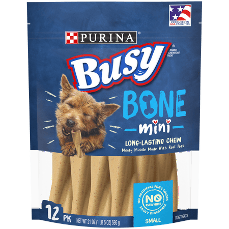 Purina Busy Small Breed Dog Bones, Mini - 12 ct. (Best Dog Bones For Tartar)