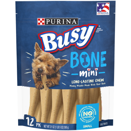 - Purina Busy Small Breed Dog Bones, Mini - 12 ct. Pouch
