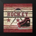 thumbnail image 2 of Spivey, Linda 12x12 Black Modern Framed Museum Art Print Titled - Hockey, 2 of 5