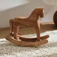 thumbnail image 2 of Wooden Rocking Horse Beige Home Owners Living Room 1Pack 7.5X6.3X2.4In, 2 of 5