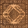 thumbnail image 1 of Ahgly Company Indoor Square Oriental Orange Industrial Area Rugs, 7' Square, 1 of 4