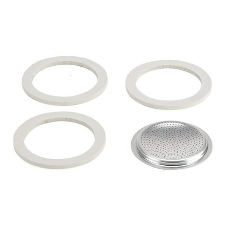 Replacement Gasket and Filter For 3 Cup Stovetop Espresso Coffee Makers