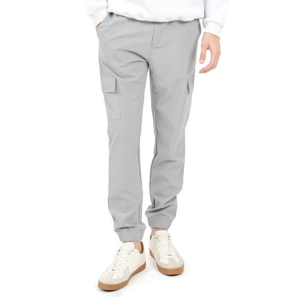 Pantalón Para Hombre Jogger Cargo De Nylon Quarry Color Gris
