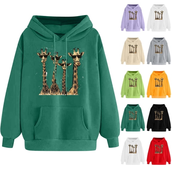 LOVZFMLL Essentials Hoodie, Classic Print Long Sleeve Hooded Pullover Fall Clothes 2025 Women Fashion Comfort Streetwear Tops