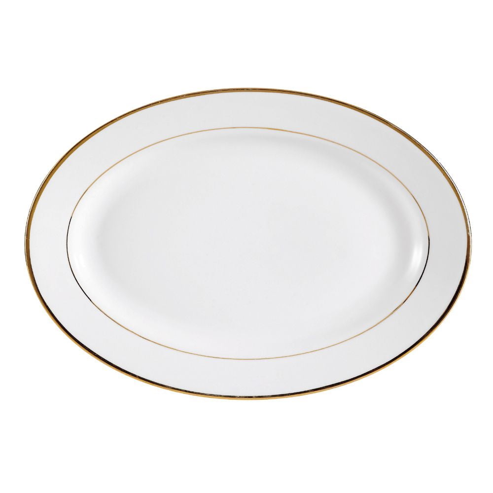 Golden Royal, Oval Platter 14"W X 97/8"L X 11/2"H, Porcelain, Super