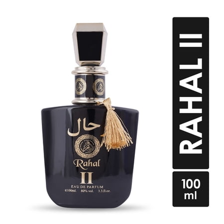 Al-Fakhr Rahal II Eau De Parfum For Men & Women 100ml, 3.4 Fl.oz. | Natural Spray Vaporisateur - Long Lasting Fragrance | With Oud, Aromatic & Sweet Notes - Perfume For Unisex | For Daily Use