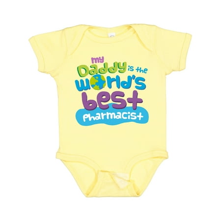 

Inktastic My Daddy is the World’s Best Pharmacist Gift Baby Boy or Baby Girl Bodysuit