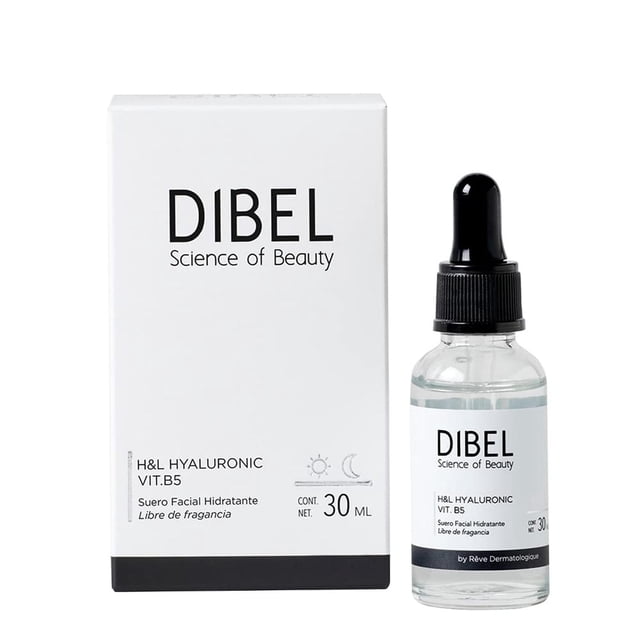 Suero Facial Dibel H&L Hyaluronic Vt. B5 Ácido Hialurónico Hidratante Profundo