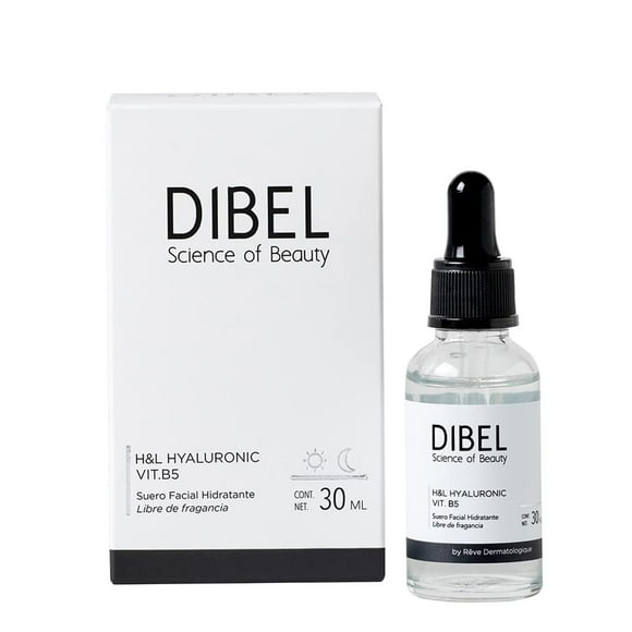 Suero Facial Dibel H&L Hyaluronic Vt. B5 Ácido Hialurónico Hidratante Profundo