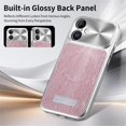 thumbnail image 4 of Case For Apple iPhone 17 6.3-inch, Compatible with MagSafe Water Ripple Electroplated Frame ShockProof Protective Car Mounted Magnetic Case,Pink,For iPhone 17, 4 of 6