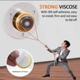 thumbnail image 5 of Protector de pared para tapones de puerta - [paquete de 6] Goma suave silenciosa que absorbe los golpes, protector de pared con adhesivo autoadhesivo 3M para proteger paredes y manijas de puertas contra daños oso de fresa Electrónica, 5 of 5