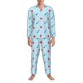 thumbnail image 3 of Fotbe Syringe And Red Cross Pijama de Hombre con Estampado de Manga Larga, Conjunto de 2 Piezas, Ropa de Dormir Suave y Cómoda con Bolsillos-XX-Large, 3 of 7
