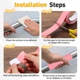 thumbnail image 4 of Cinta Antideslizante de Caucho Uxcell, 1 pulg x 16 pies con Adhesivo Impermeable Texturizado para Herramientas de Bricolaje, Escaleras Interiores y Exteriores, Rampa, Amarillo, 4 of 6
