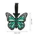 thumbnail image 2 of Unique Bargains 1 Pc Butterfly Luggage Tag for Travelling Green Soft Rubber, 2 of 5
